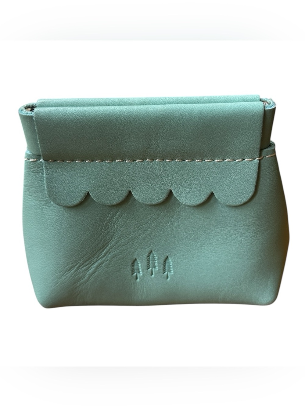 Portland Leather Goods Penny Pouch in Mint Green Coin Purse